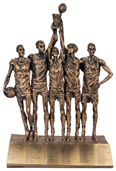 Los Angeles Lakers Sculpture By Karoy Commemorating 5 Championships (Abdul-Jabbar LOA)